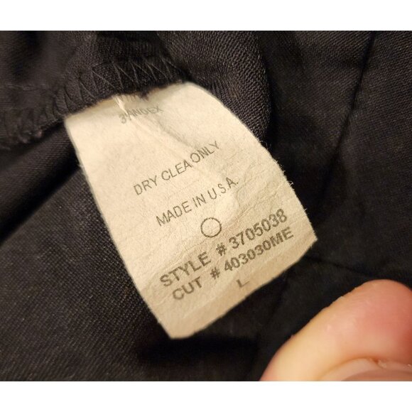 Forever 21 Women's Black Flared, Stretch Dress Pants Size L Made In USA - Picture 4 of 14